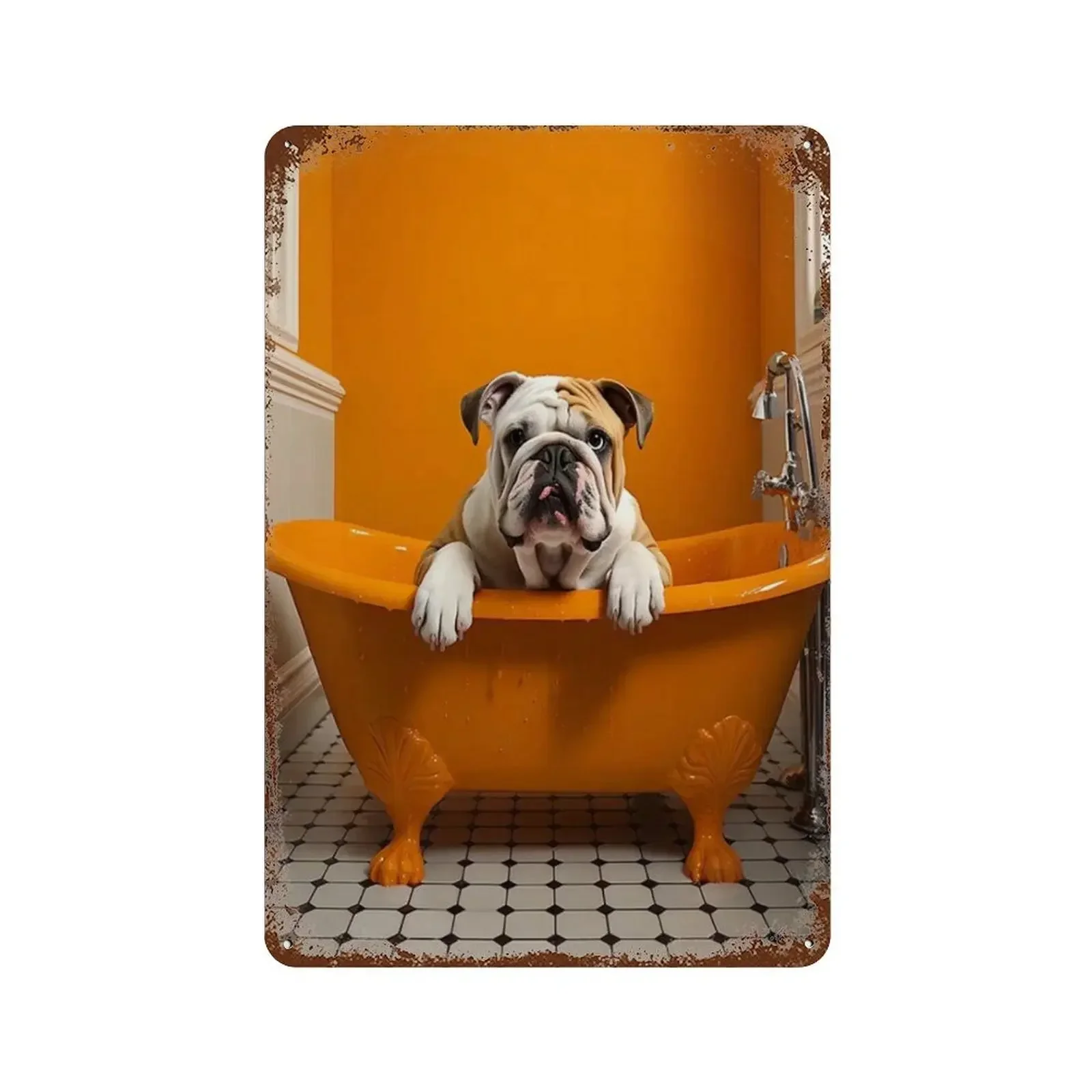 Металлические таблички для туалета с животными настенный декор горилла слон