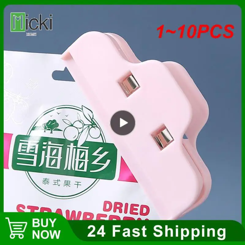 

1~10PCS lot Portable large Kitchen Storage Food Snack Seal Sealing Bag Clips Sealer Clamp Plastic Tool