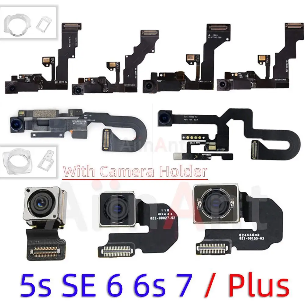 Original Front Back Rear Camera Mould For iPhone 6 6s 7 8 Plus 5S SE Proximity Sensor Small Front Camera Flex Cable Phone Parts