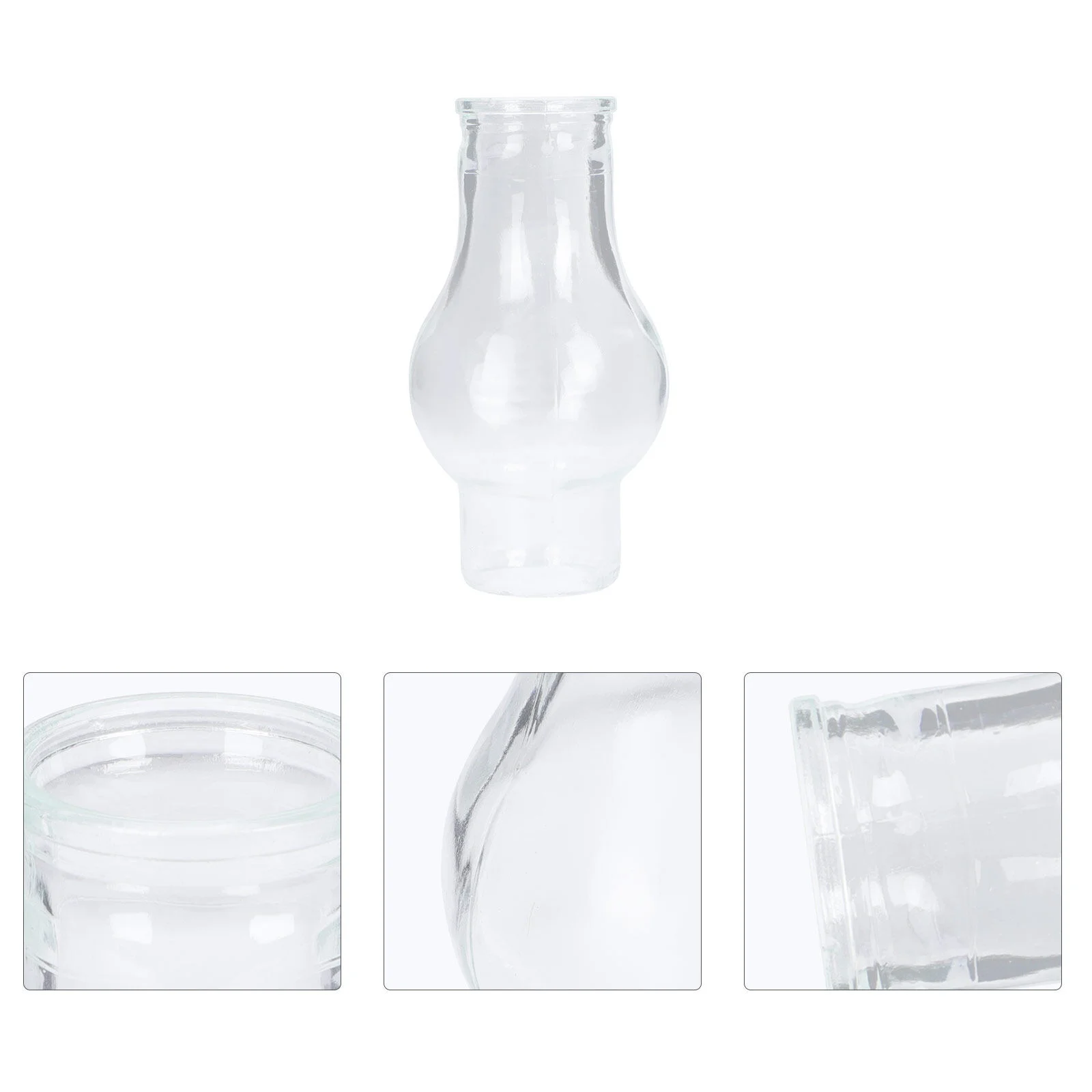 

Sleeve Glass Craft Light Cover Artistic Lampshade Vintage Lantern Head Style Oil Chimney Votive Candles