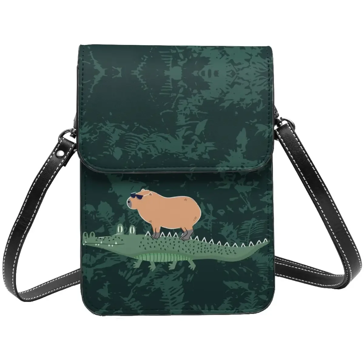 

Сумка на плечо с крокодиловым принтом, многоразовая