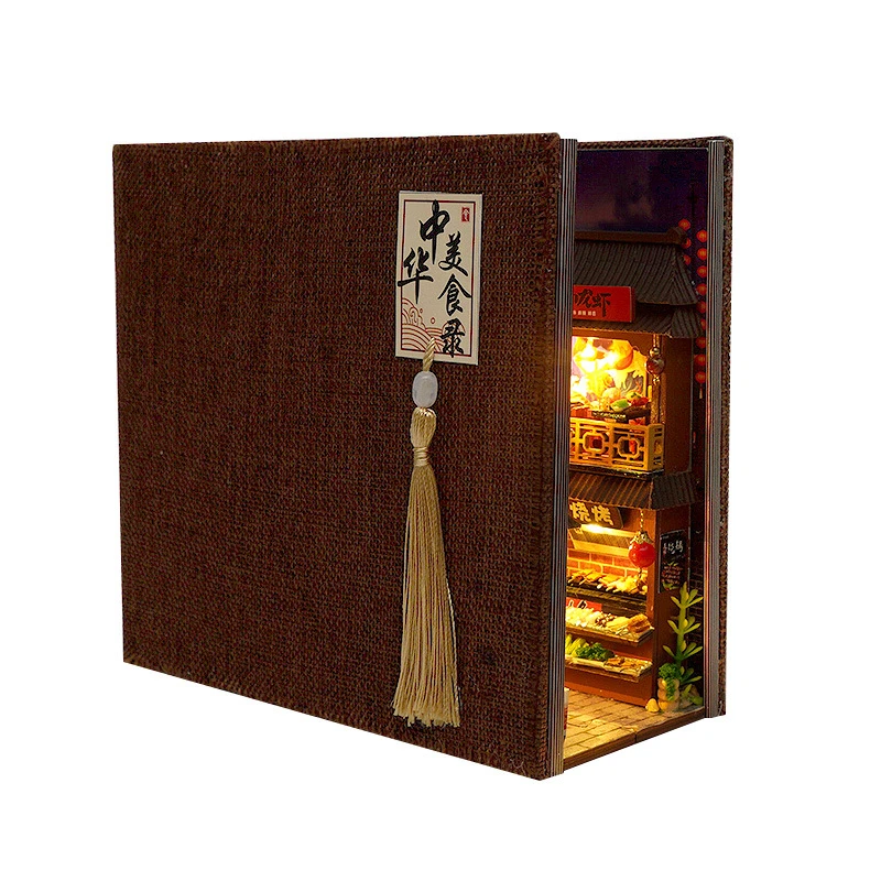 

Деревянный набор для сборки миниатюрной книжной полки