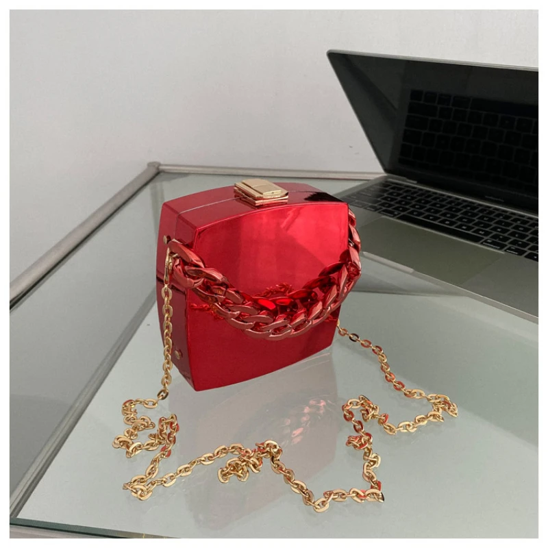 Ladies High Quality Leather Shoulder Bags For Women Long Gold Chain Shoulder Bags Luxury Handbags Crossbody Bags For Women Purse