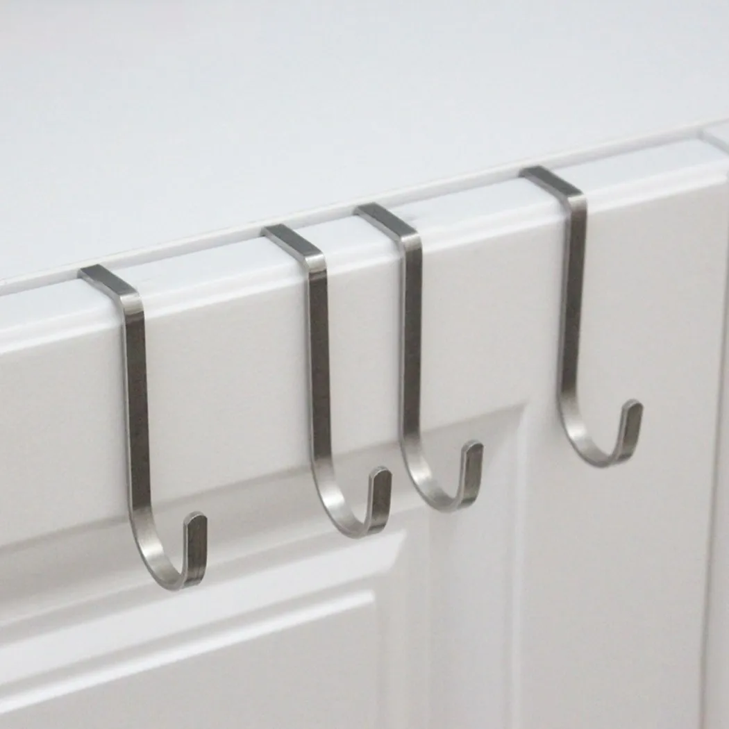 

Practical High Quality Hook Cabinet Storage Towel Cupboard Door Back Double Hooks Drawer Hanger Holder Kitchen