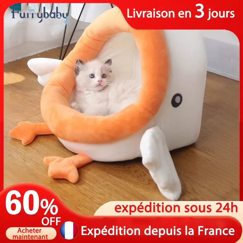 

Dog Bed House Four Seasons Enclosed House Small Dog Teddy Removable Bed Cat House Winter Warm Pet Supplies Cats Beds