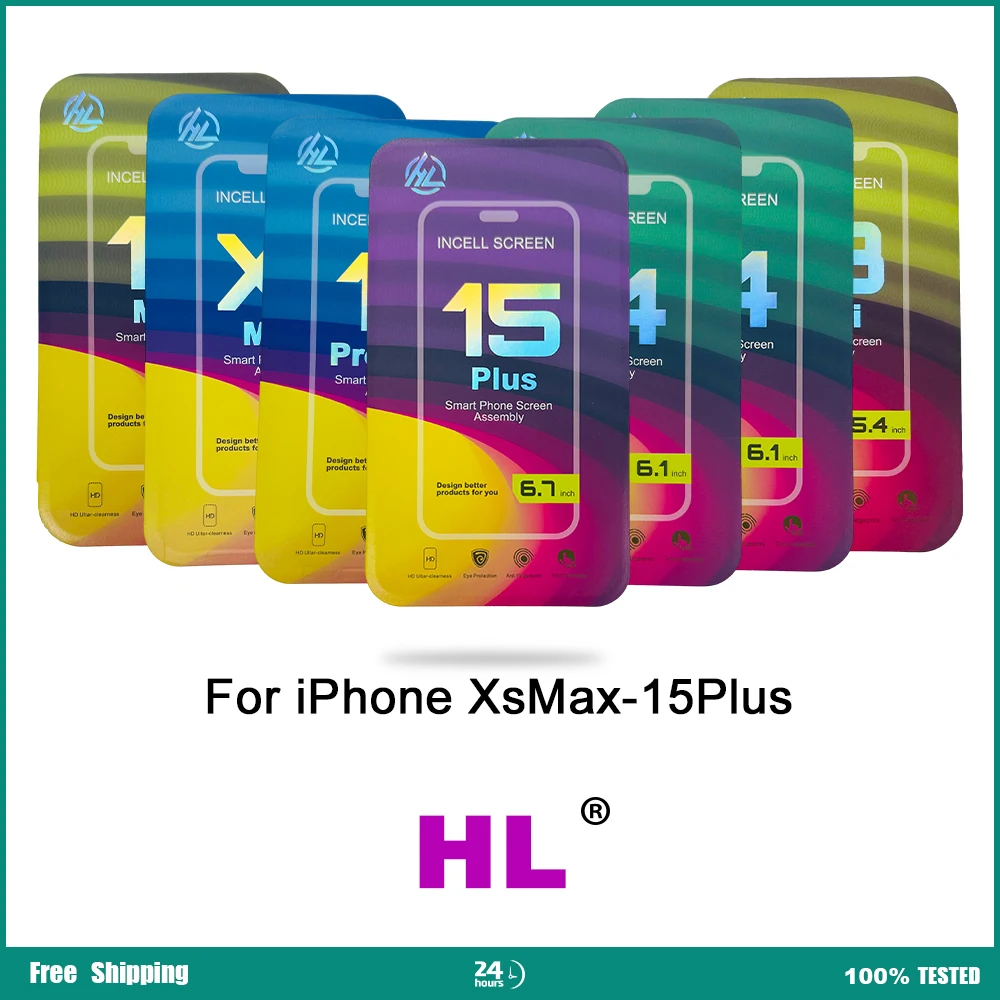 ЖК-дисплей HL для iPhone X XS XSMAX 11PRO 11ProMax 12 12PRO 13 13MINI 14 15PLUS сенсорный экран с цифровым