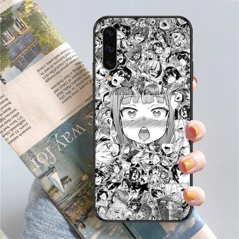 Чехол для телефона Hentai Ahegao манга Samsung Note 9 10 20 Plus Pro Ultra J6 J5 J7 J8 мягкий черный чехол |