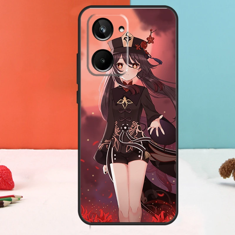 Genshin Impact Hutao для Realme 11 12 Pro Plus 9 10 GT5 GT3 GT Neo5 C35 C31 C30 C33 C51 C53 C55 C21Y C25s чехол