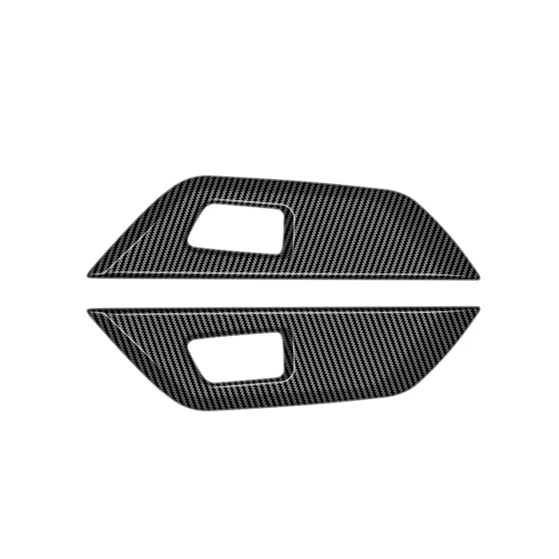 

Для Veloz Avanza 2022 + углеродное волокно внутренняя панель автомобильной двери полоса крышка рамка отделка