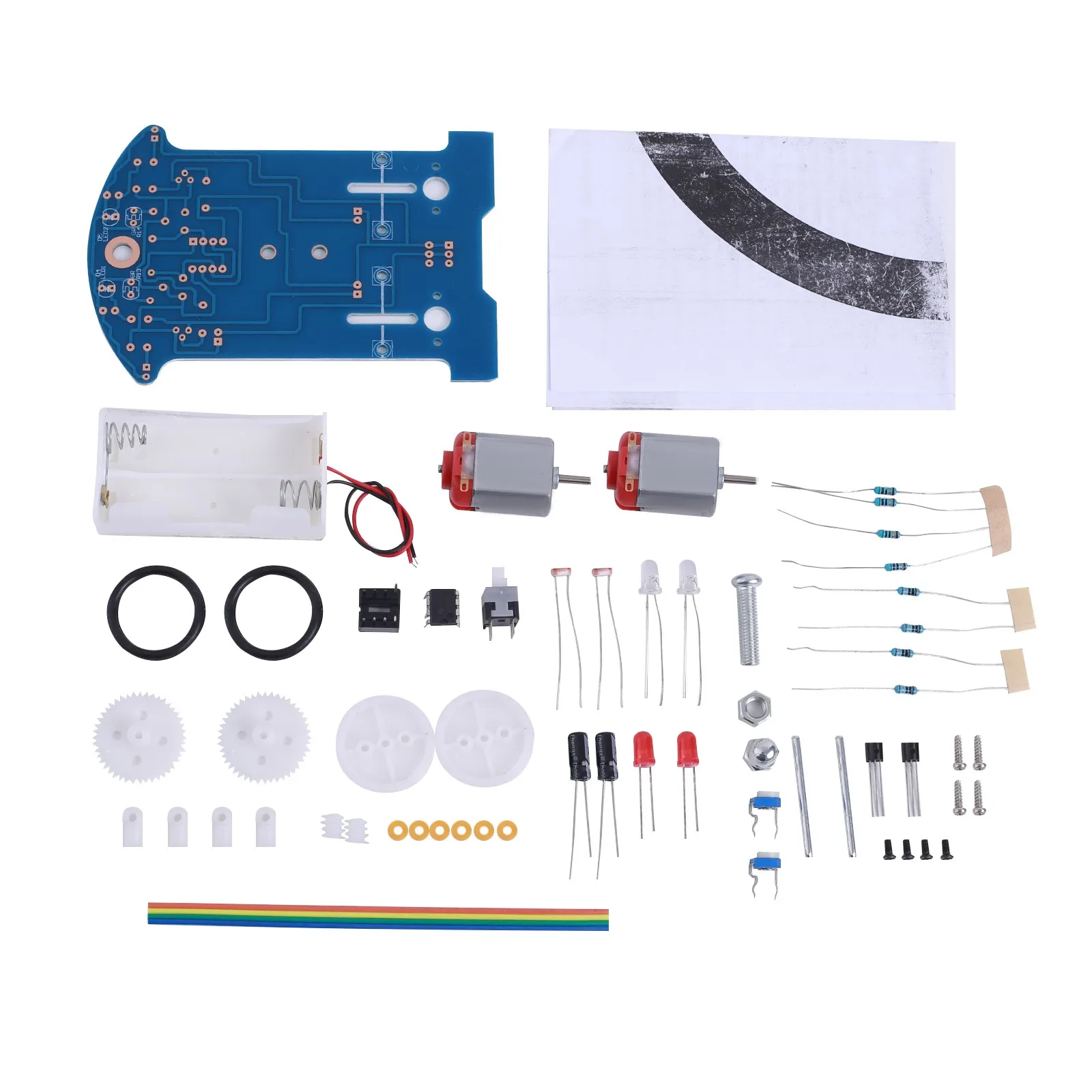 Practice Soldering Learning Electronics Kit Smart Car Project Kits Line Following Robot Kids DIY Electronics Education School images - 6