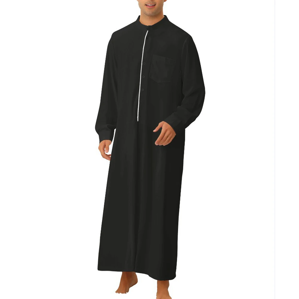 

Мусульманская Мода Jubba Thobes кафтан Caftan Qamis Исламская одежда Пакистанская Курта Арабская молитва ИД Рамадан Abaya платье