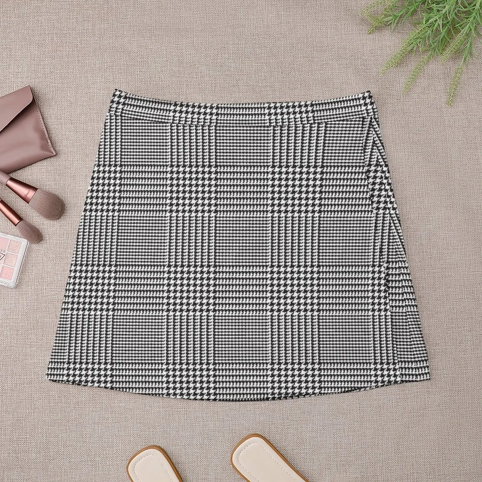 Мини-юбка в клетку Принц Уэльса Glen женская одежда корейском стиле женские юбки