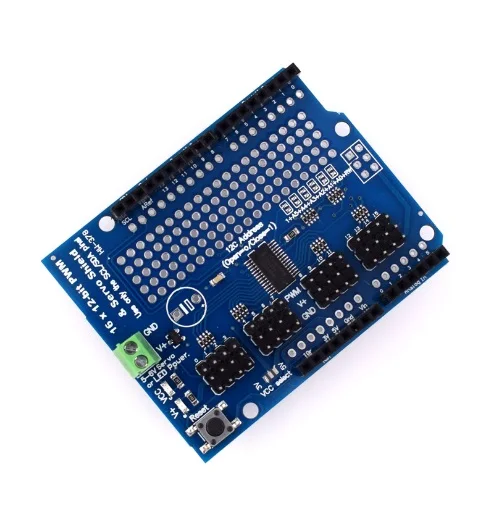 PCA9685 16 Channel 12-bit PWM Servo Drive Shield Board DC Motor Driver Module I2C Controlled |