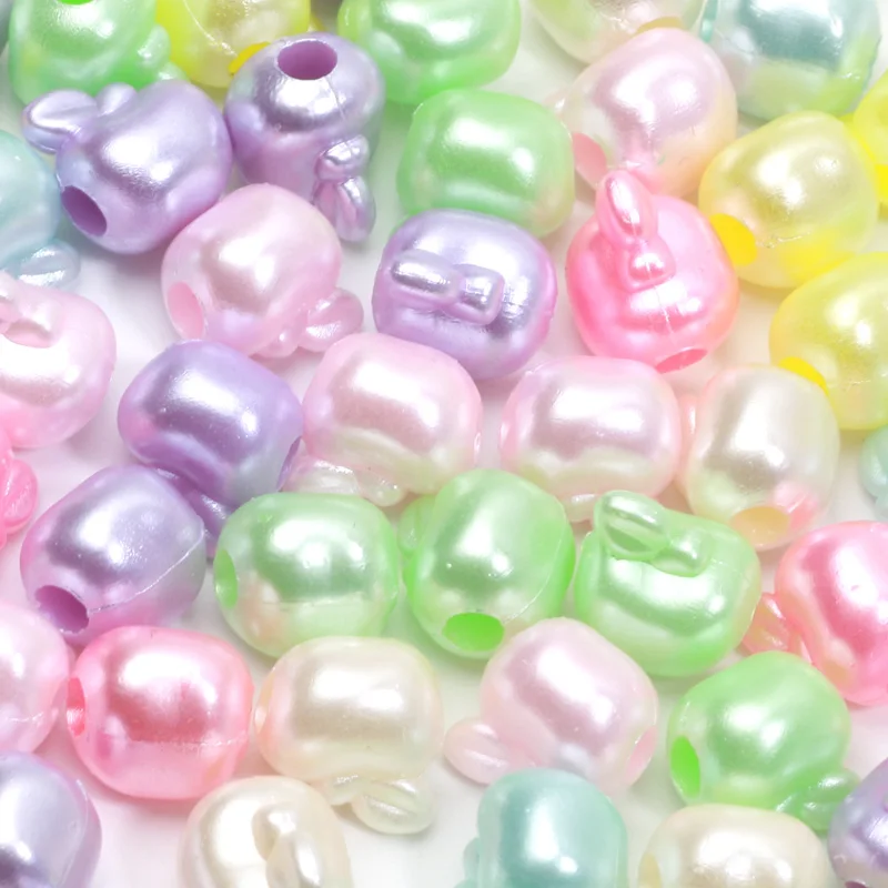 Ful Apple Pearlescent Acrylic Shiny Beads For Handmade Making Jewelry Pendant Necklace Hair Clip Crafts Accessori