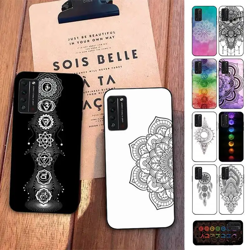 

Mandala Chakra Yoga Phone Case for Huawei Honor 10 i 8X C 5A 20 9 10 30 lite pro Voew 10 20 V30