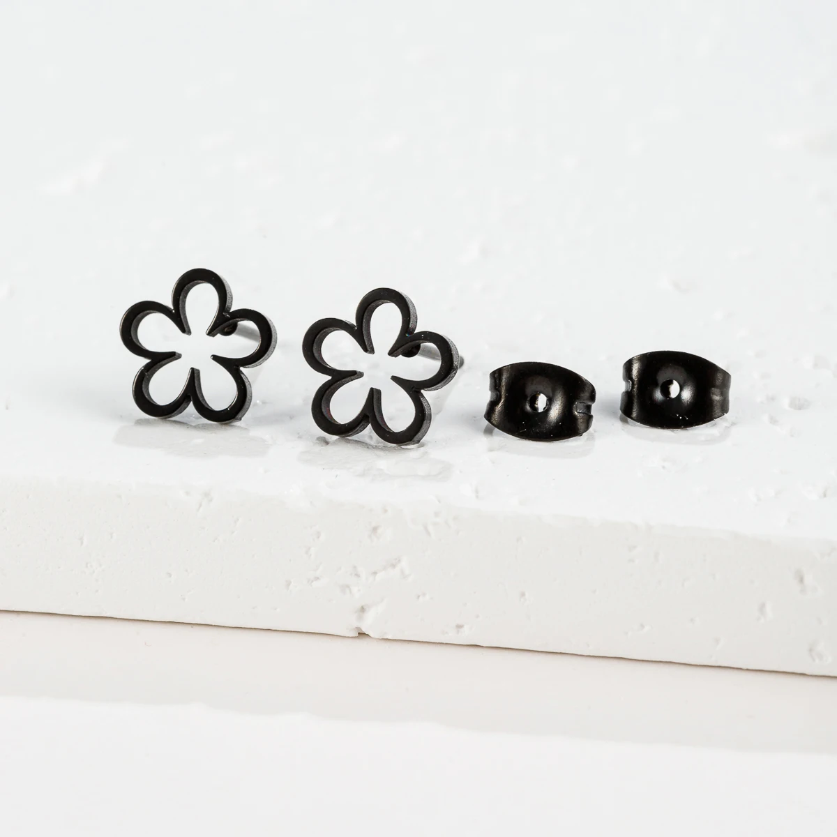 Женские серьги из нержавеющей стали с цветами