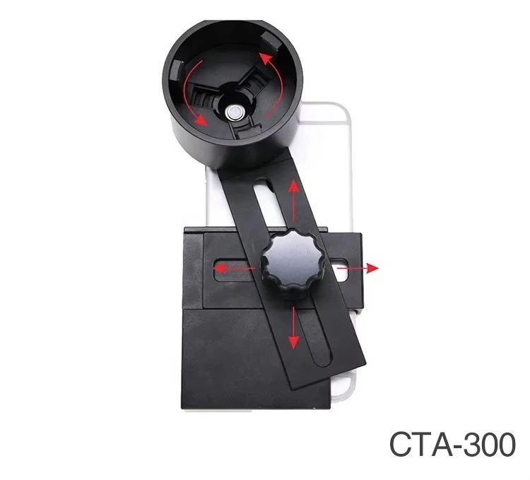 Фото CTA-300 Офтальмологические компоненты Регулируемый алюминиевый адаптер щелевой лампы окуляра для телефона №2