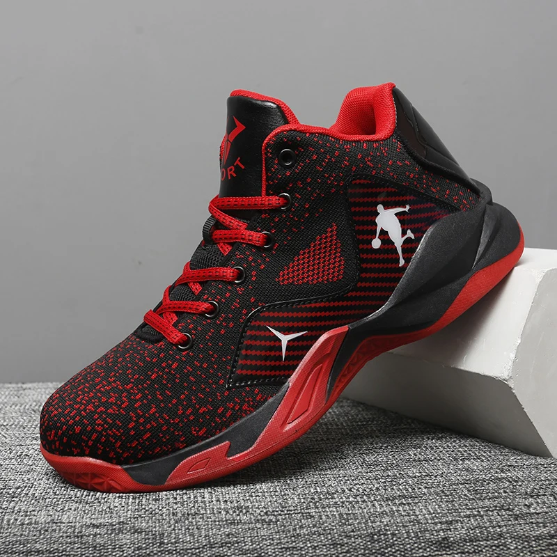 

Hot Sale Cheap Men Kids Basketball Shoes Breathable Unisex Training Sport Shoes Non-Slip Wearable Boys Basketball Sneakers Men
