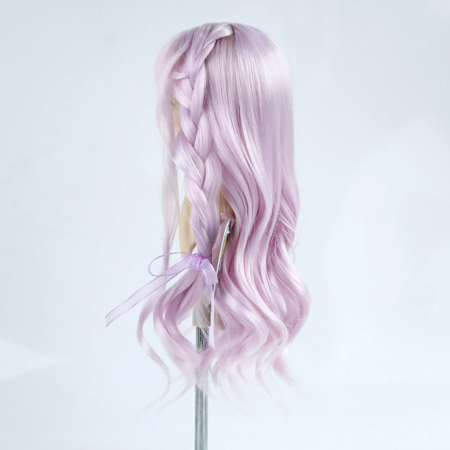 Парики для кукол 1/4 7-8 дюймов длинные вьющиеся волосы молочный шелк аксессуары BJD/