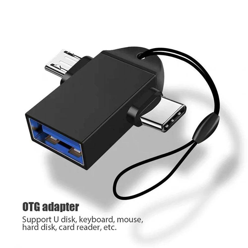 

2in1 OTG Adapter Type C Micro Usb Male to USB 3.0 Female Adaptor Mobile Phone Flash Drive Reader Mouse Connector Cable Converter