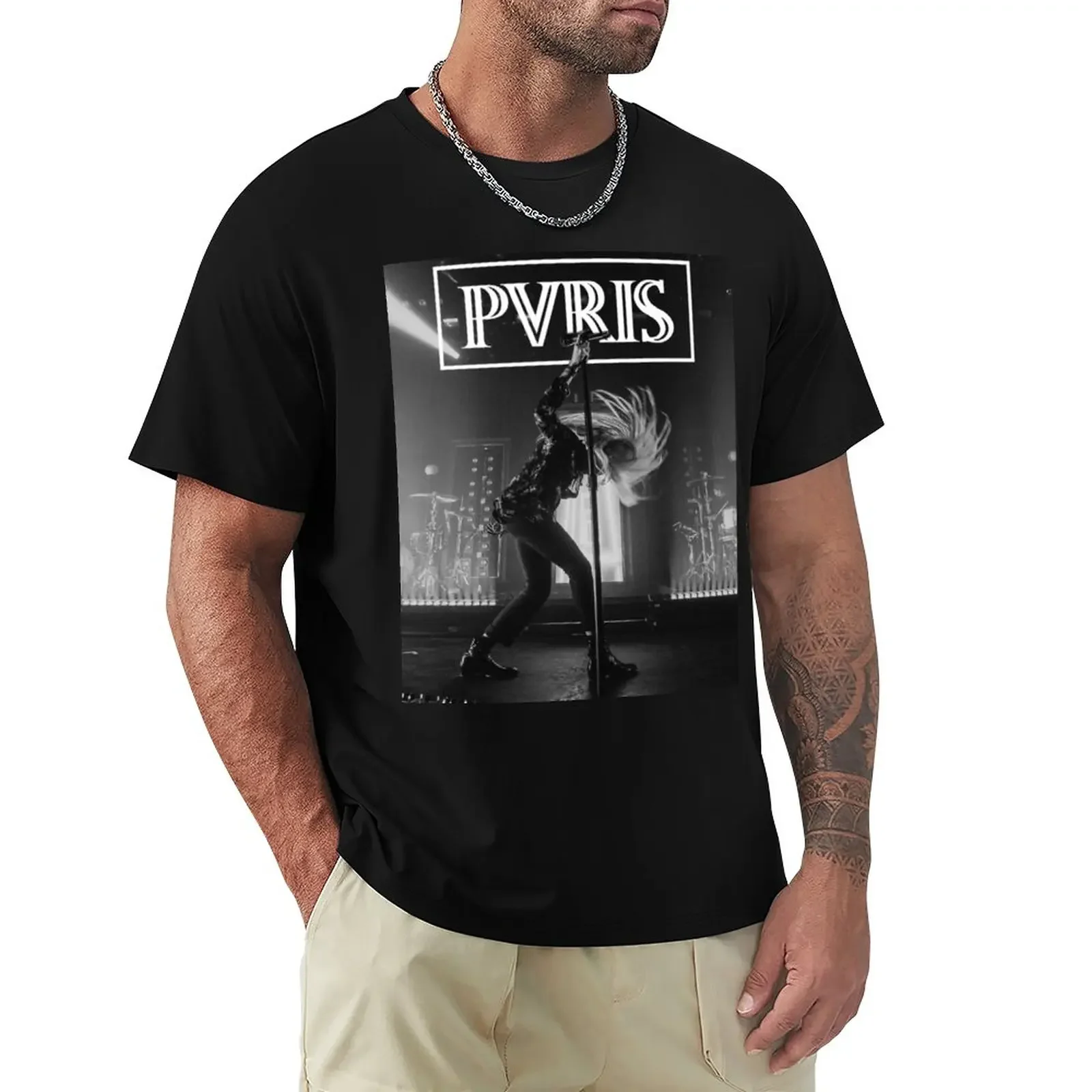 Лучшая футболка PVRIS с альбомом быстросохнущая Эстетическая одежда мужская