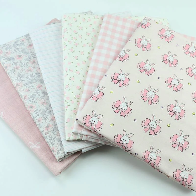 Хлопковая ткань с бантом в виде кролика окрашенная пряжа Chaoyangge одежда для кукол