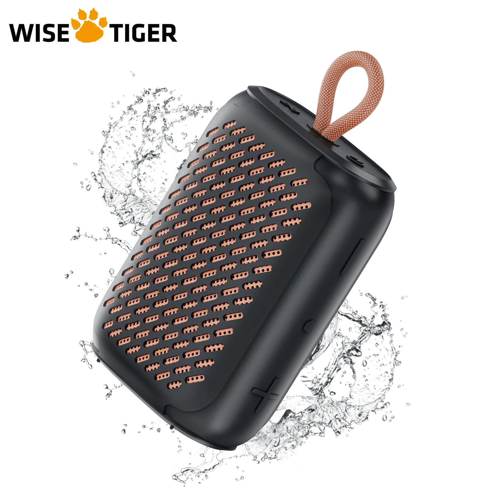 Портативный мини-динамик WISE TIGER Q06P IPX7 водонепроницаемый уличный Bluetooth-динамик