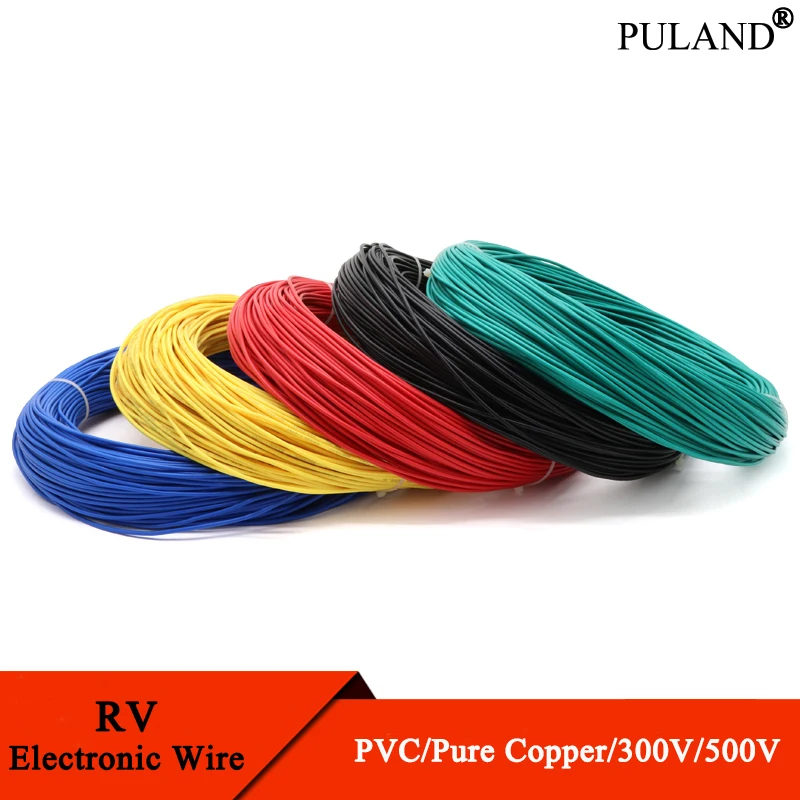 

RV Copper Wire Flexible Cable Electric PVC Electrical Cable 300/500V Single-Core Multi-Strand Flexible Wire For Car Audio Wires