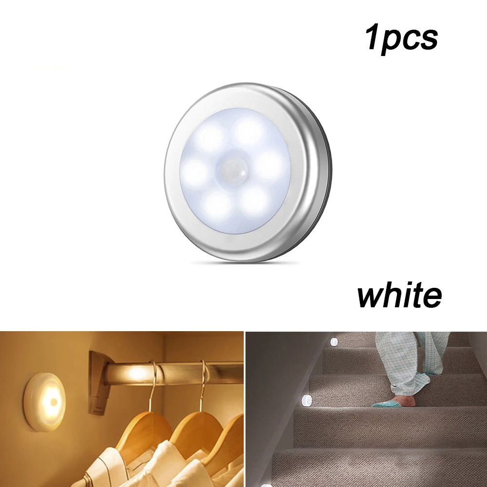 

Ночник с датчиком движения GRN-FLASHING 6 светодиодов