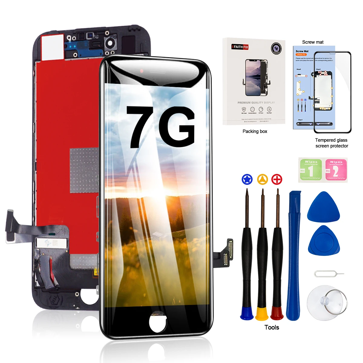 

Высококачественный ЖК-дисплей AAA для iPhone 7 для iPhone 7 сенсорный экран дигитайзер Запасные части в сборе
