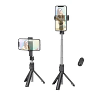 portable tripod selfie stick for mobile phone remote foldable bluetooth remote control stand live broadcast holder