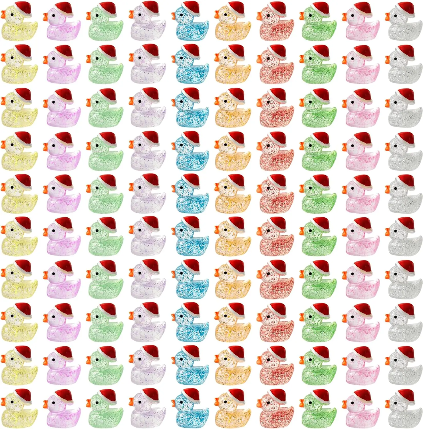 50 шт. новогодние миниатюрные украшения в виде уток
