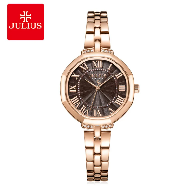 Enlarge JULIUS Good Watches Business Leisure Waterproof Exquisite Quartz Elegant Fashion Women's Chain Watch Top Quality Luxury Brand