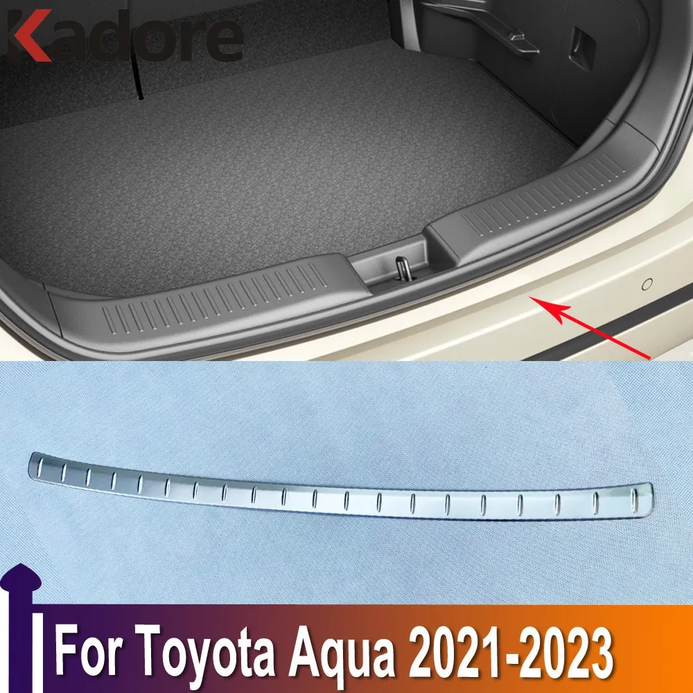 

Внешний защитный бампер для Toyota Aqua 2021 2022 2023, наклейка на порог, автомобильные аксессуары, нержавеющая сталь
