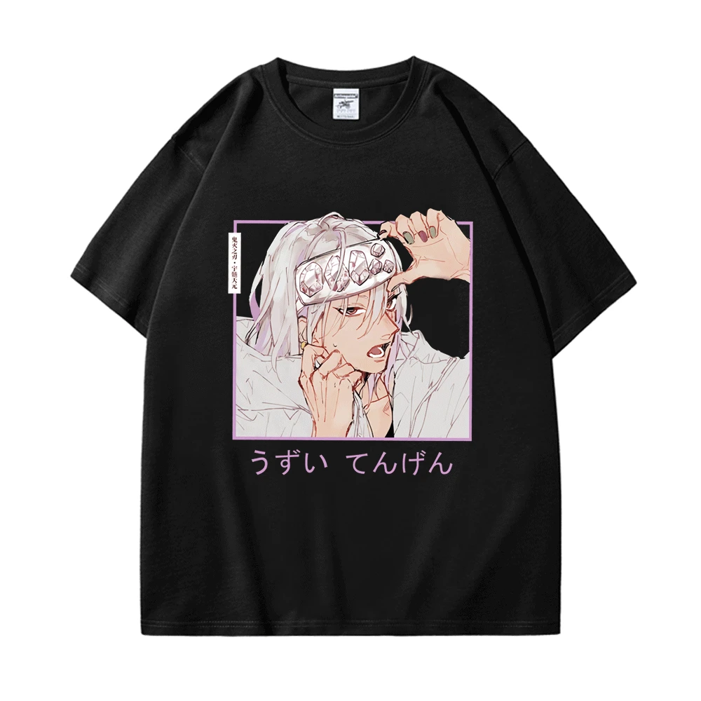 

Japanese Anime Demon Slayer T-Shirt Men Women Tengen Uzui Manga Graphic Print T Shirt Summer Oversized Short Sleeves Tee Shirt