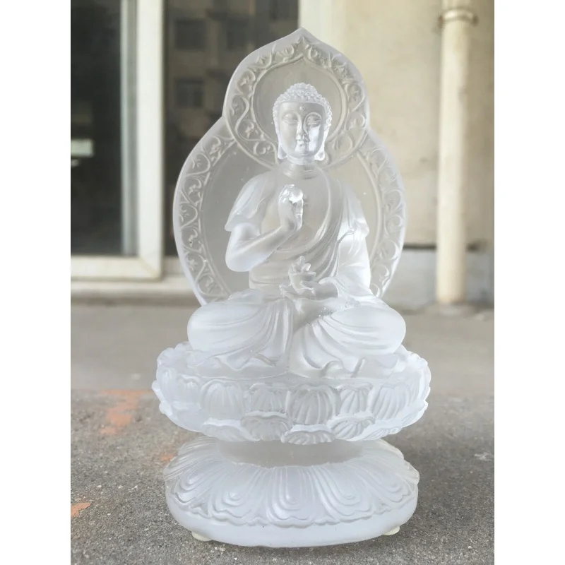 

White Bhaisajyaguru Bring Back Lights/Art Stained Glass/Crystal Sculpture