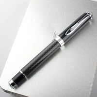 high quality full metal fiber roller ballpoint pen office executive business men writing pen