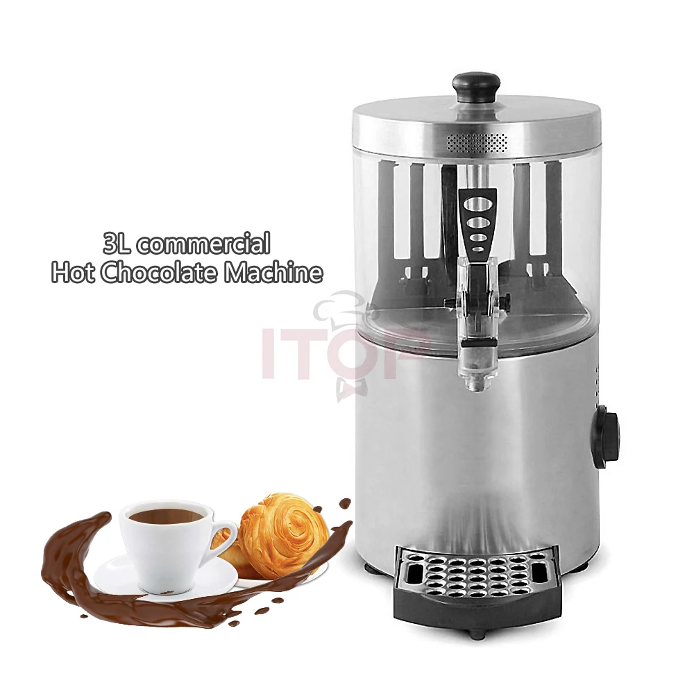 ITOP 3/5L Hot Chocolate Machine Chocolate Rotary Blender Mixer Dispenser Warmer Street food Restaurant Milk tea Shop 110V 220V
