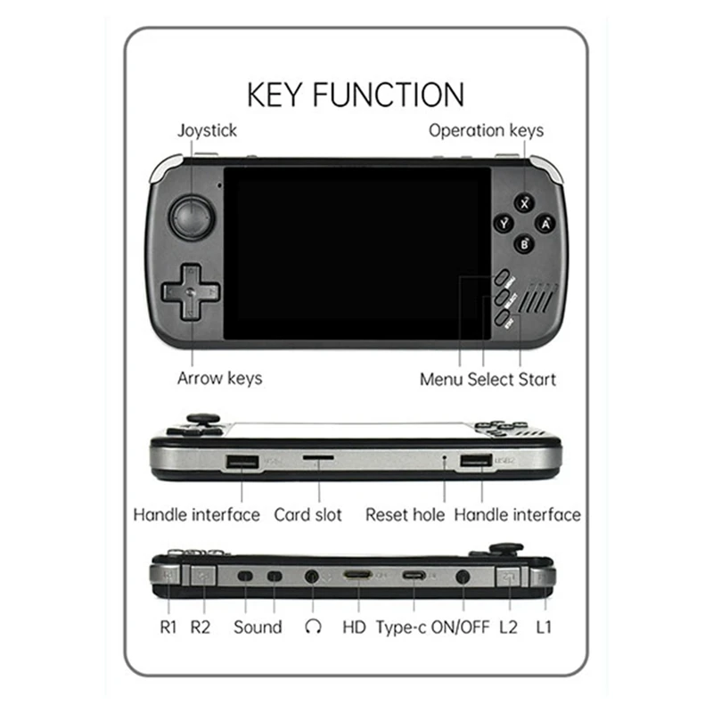 Игровая консоль X39pro 64 ГБ 4 5-дюймовый экран