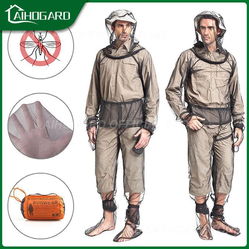 

Outdoor Anti-mosquito Equipment Travel Camping Protector Mitts Pants Net Yarn Mesh Cloth Insect Mesh Anti Bug Net Cover