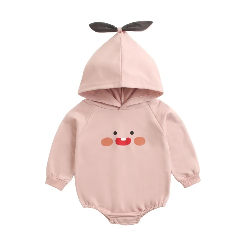 Baby Boy Clothes Baby Girl Clothes for Winter Spring & Autumn Fashion Cute Cotton Cartoon Hooded Bodysuit New Born Baby Items
