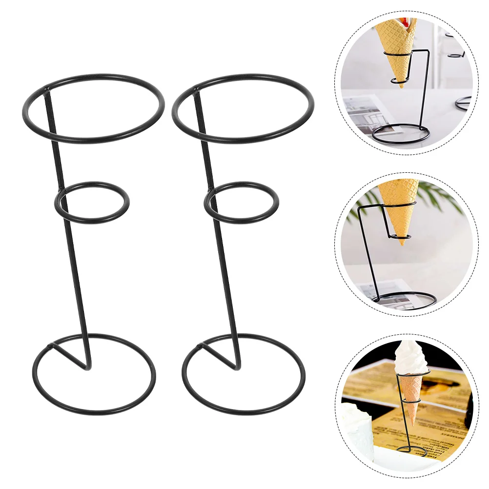 

Iron Ice Cream Stand Cone Holder Rack Holders For Display Stands Party Treat Racks