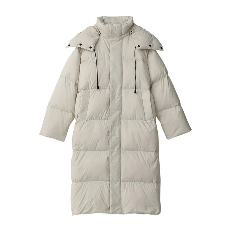 Women's Down Coats Korean Loose Hooded Thick Warm Long Puffer Jacket Winter Coat for Women Female Parkas Outerwears 2022 enlarge