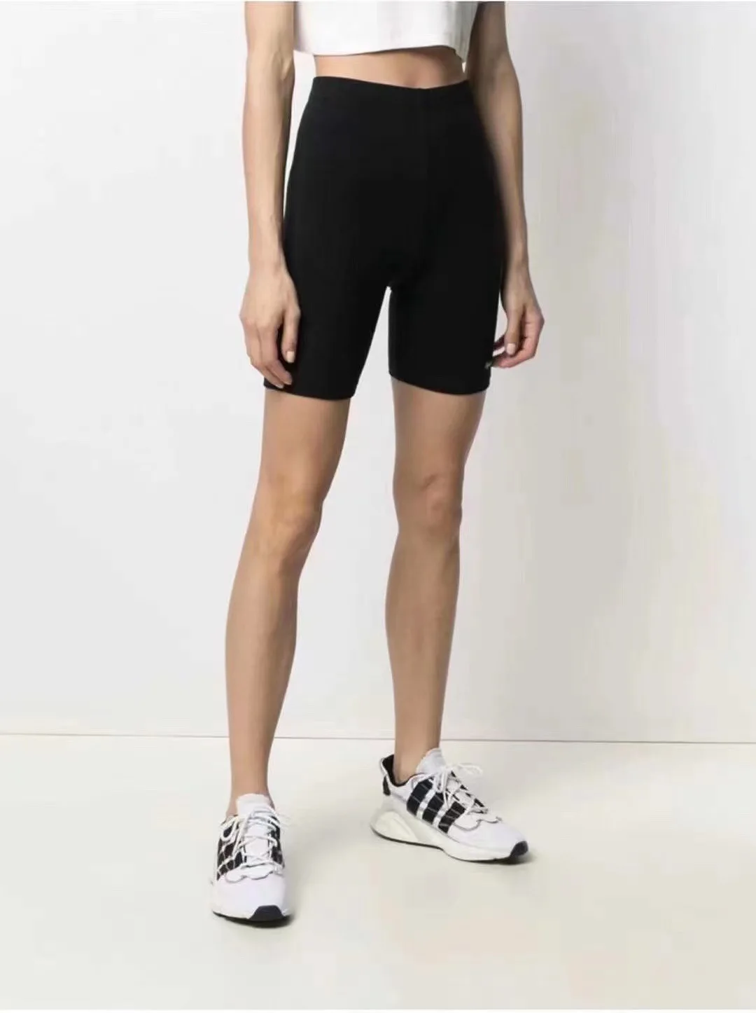 

American Retro 2022 Spring and Summer Sports Bike Letter Printing Round Neck T-shirt Riding Pants Suit