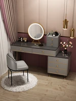 bedroom dressing table modern simple dressing table light luxury advanced dressing table small storage cabinet integration