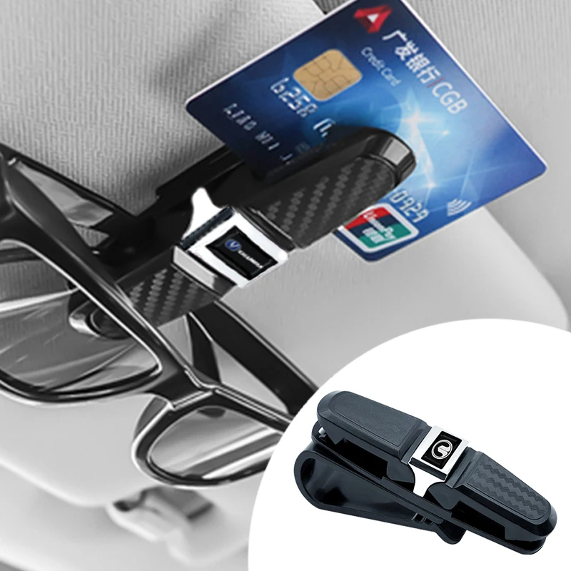 

1pc Auto Sun Visor Glasses Fastener Clip Holder for Renault Megane 2 3 Clio 4 Trafic Logan Captur Emblems Kangoo Car Accessories
