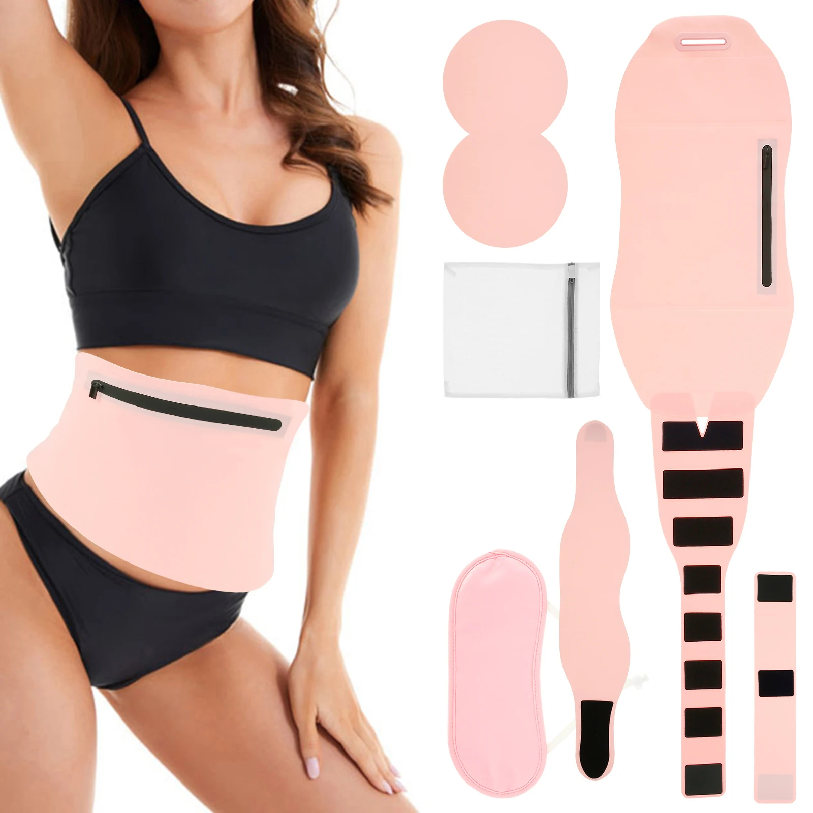 

Набор эфирных масел для шеи с нагрудными подушечками, многоразовая моющаяся обертка для эфирных масел, герметичная Регулируемая масляная упаковка, 5 шт.