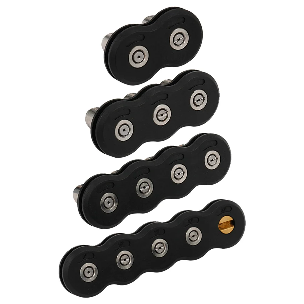 

High Pressure Cleaner Car Washer Sprayer Nozzles Tip Stainless Steel 1/4 inch Fittings Connector Water Gun Tools for Auto Black