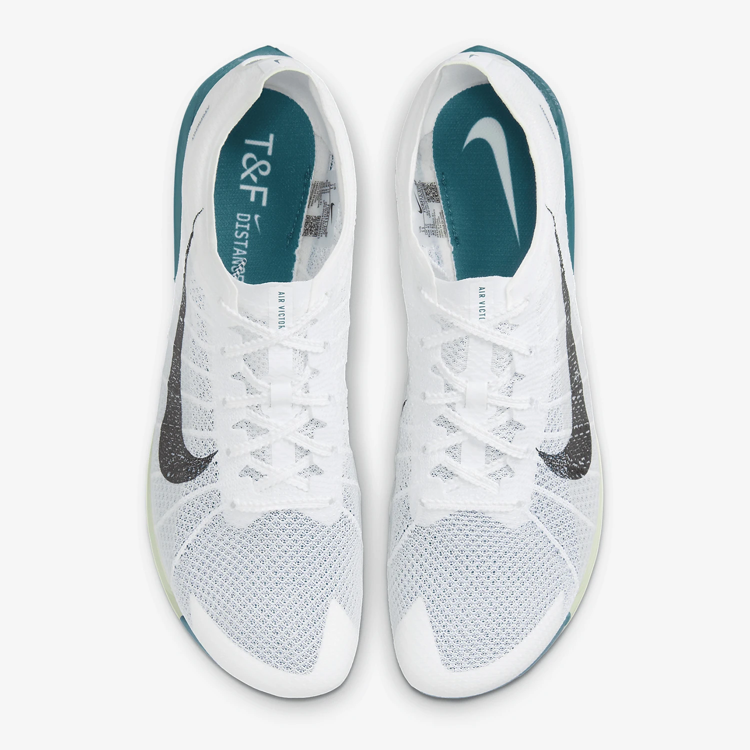 Фото Официальные мужские спортивные шипы Nike Victory 2, прочные сетчатые с мягкой подушкой FD8411-100 №4