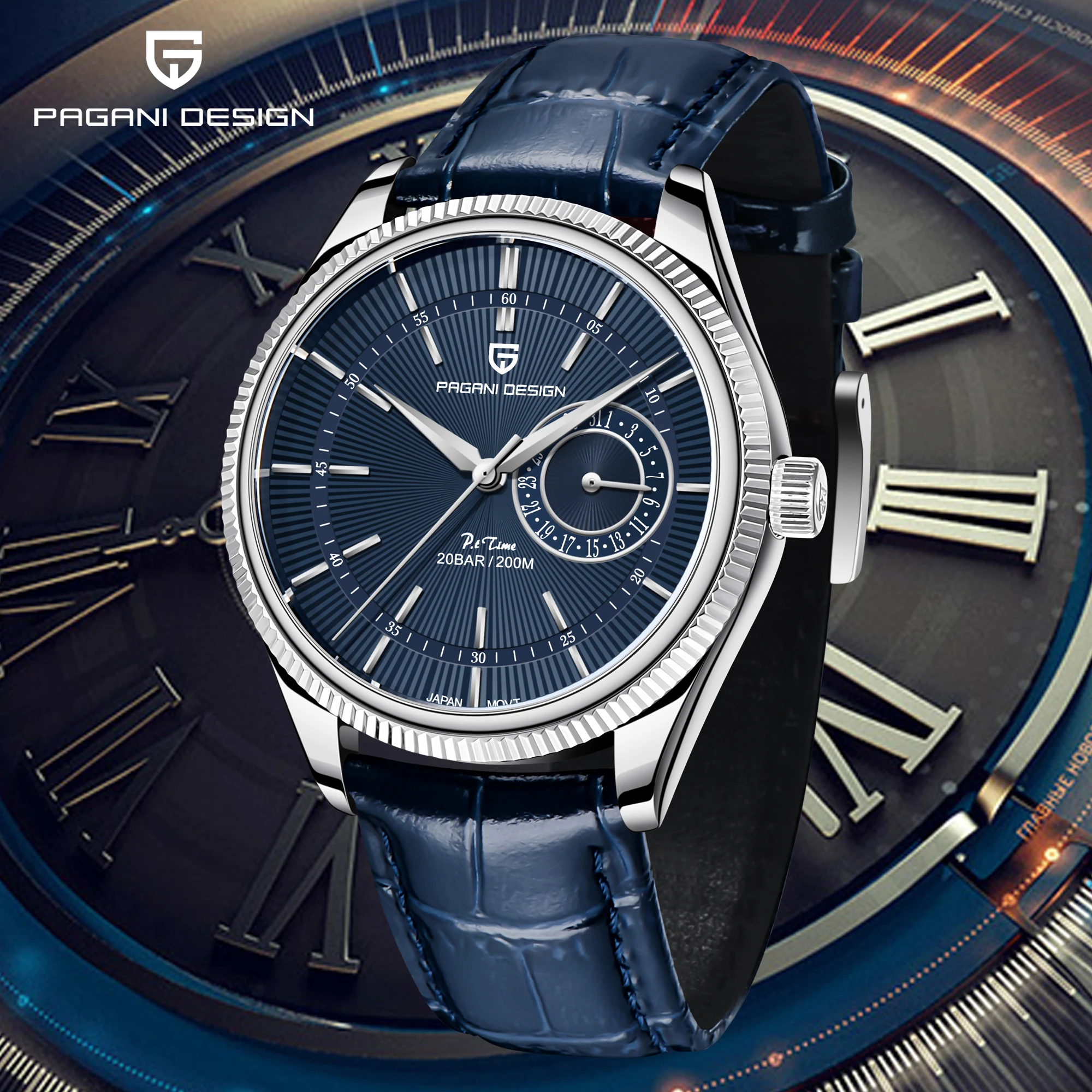 2023 PAGANI Design Top Brand VH65 Men Quartz Watch Stainless Steel Sapphire Clock 20Bar Waterproof Men Diving Watch Reloj Hombre